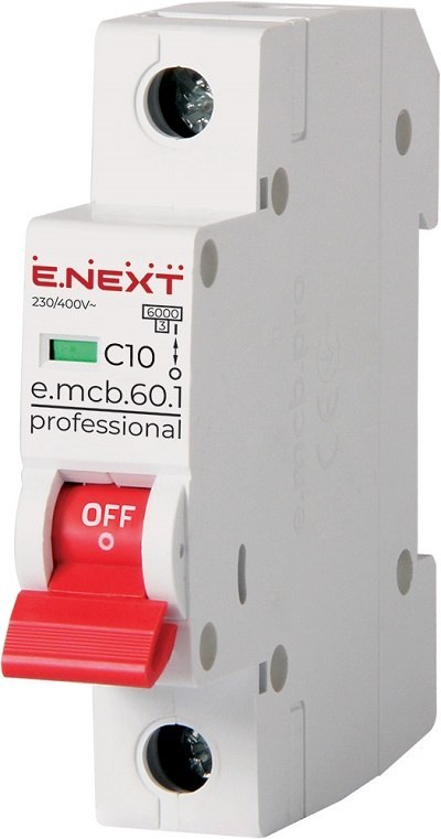 WYŁĄCZNIK NADPRĄDOWY MCB.PRO60 1P C10A 6KA WYŁĄCZNIK NADPRĄDOWY MCB.PRO60 1P C10A 6KA