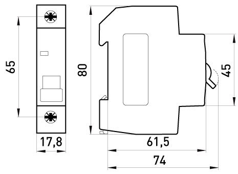 WYŁĄCZNIK NADPRĄDOWY MCB.PRO60 1P C10A 6KA WYŁĄCZNIK NADPRĄDOWY MCB.PRO60 1P C10A 6KA