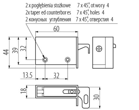 ZAWIESZKA KUCHENNA NOWA P/L BIAŁA (2 SZT.) ZAWIESZKA KUCHENNA NOWA P/L BIAŁA (2 SZT.)