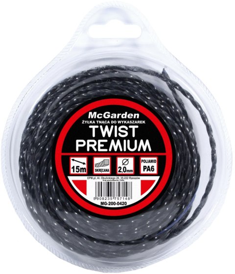 ŻYŁKA DO WYKASZARKI TWIST PREMIUM 3.0MM 15M ŻYŁKA DO WYKASZARKI TWIST PREMIUM 3.0MM 15M