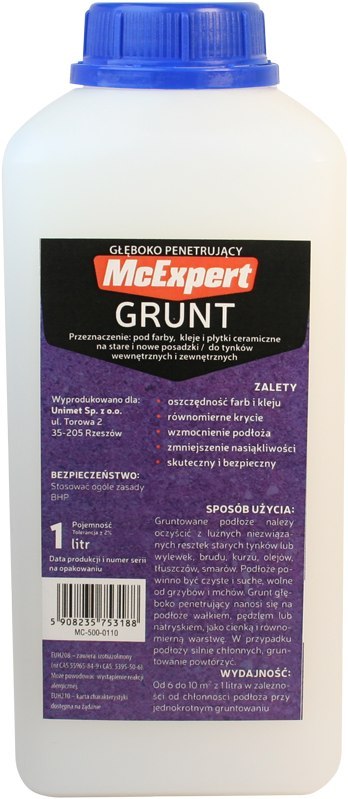 GRUNT GŁĘBOKOPENETRUJĄCY 1L GRUNT GŁĘBOKOPENETRUJĄCY 1L
