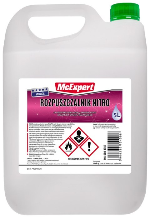 ROZPUSZCZALNIK NITRO 5L ROZPUSZCZALNIK NITRO 5L