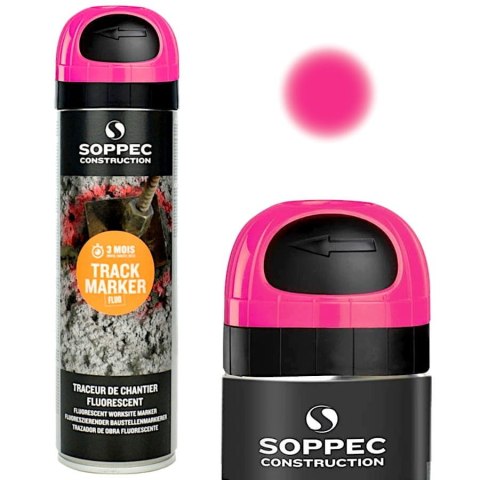 SOPPEC SPRAY GEODEZYJNY TRACK MARKER RÓŻOWY 500ML SOPPEC SPRAY GEODEZYJNY TRACK MARKER RÓŻOWY 500ML