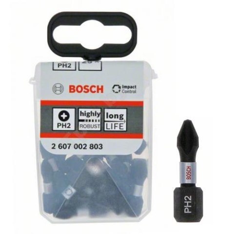 BIT, GROT, KOŃCÓWKA PH2 25MM IMP 25PCS BIT, GROT, KOŃCÓWKA PH2 25MM IMP 25PCS