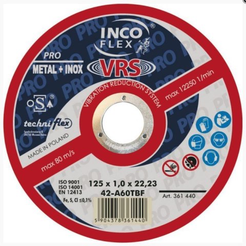 TARCZA WYPUKŁA T27 230*1.9*22 A36TBF-VRS TARCZA WYPUKŁA T27 230*1.9*22 A36TBF-VRS