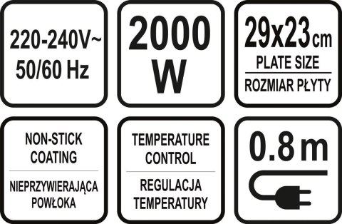 GRILL ELEKTRYCZNY 2200W GRILL ELEKTRYCZNY 2200W
