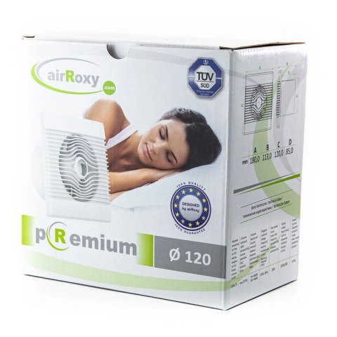 WENTYLATOR ŁAZIENKOWY PREMIUM 120 PS, WYŁĄCZNIK NA KABLU WENTYLATOR ŁAZIENKOWY PREMIUM 120 PS, WYŁĄCZNIK NA KABLU