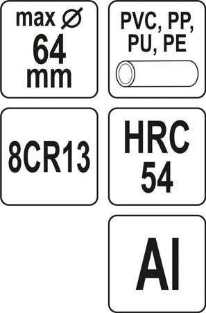 OBCINAK DO RUR PCV 64MM V-CUT OBCINAK DO RUR PCV 64MM V-CUT