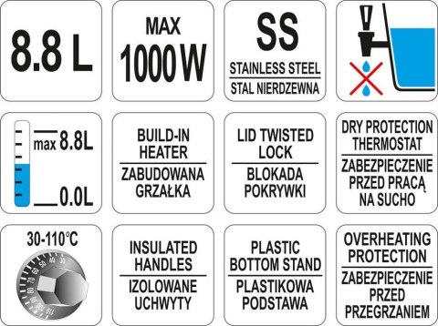 WARNIK DO WODY 8.8L. WARNIK DO WODY 8.8L.