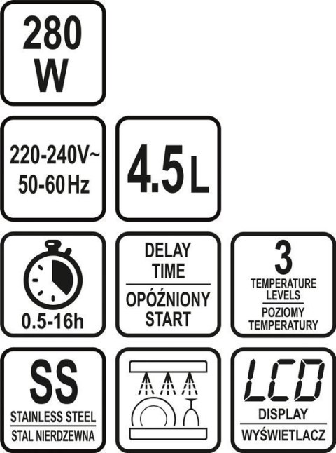 WOLNOWAR 290W, 4.5L. Z CZASOMIERZEM WOLNOWAR 290W, 4.5L. Z CZASOMIERZEM