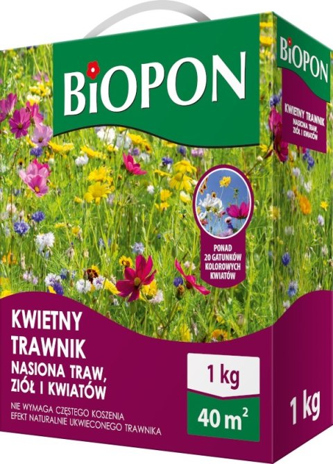 KWIETNY TRAWNIK - MIESZANKA NASION TRAW, ZIÓŁ I KWIAT 1KG KWIETNY TRAWNIK - MIESZANKA NASION TRAW, ZIÓŁ I KWIAT 1KG