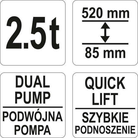 PODNOŚNIK NISKOPROFILOWY SAMOCHODOWY 2,5T PODNOŚNIK NISKOPROFILOWY SAMOCHODOWY 2,5T