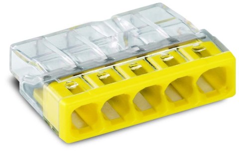 SZYBKOZŁĄCZKA WAGO 2273-205 5X0,5-2,5 MM2 ŻÓŁTA 5 SZTUK SZYBKOZŁĄCZKA WAGO 2273-205 5X0,5-2,5 MM2 ŻÓŁTA 5 SZTUK