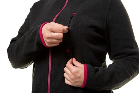 BLUZA POLAROWA DAMSKA CZARNA, ROZMIAR XL BLUZA POLAROWA DAMSKA CZARNA, ROZMIAR XL