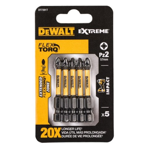 KOŃCÓWKI WKRĘTAKOWE UDAROWE PZ2*50 TORSION 5SZT KOŃCÓWKI WKRĘTAKOWE UDAROWE PZ2*50 TORSION 5SZT