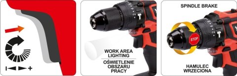 WKRĘTARKA BEZSZCZOTKOWA 18V Z UDAREM WKRĘTARKA BEZSZCZOTKOWA 18V Z UDAREM