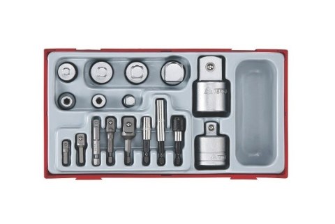 ZESTAW ŁĄCZNIKÓW POŚREDNICH TENG TOOLS TTADP17,17 ELEMENTÓW ZESTAW ŁĄCZNIKÓW POŚREDNICH TENG TOOLS TTADP17,17 ELEMENTÓW
