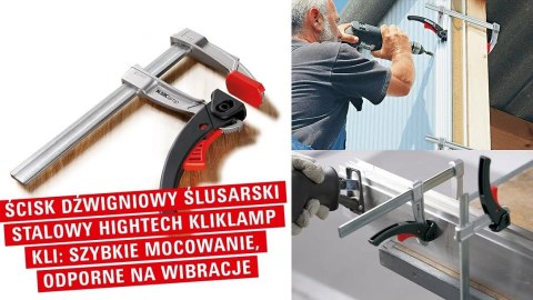 ZESTAW ŚCISKÓW DŹWIGNIOWY SZYBKOMOCUJĄCY LEKKI KLIKLAMP ZESTAW ŚCISKÓW DŹWIGNIOWY SZYBKOMOCUJĄCY LEKKI KLIKLAMP