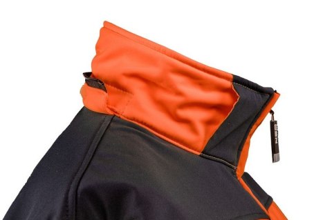 KURTKA SOFTSHELL Z KAPTUREM POMARAŃCZOWA, ROZMIAR XXL KURTKA SOFTSHELL Z KAPTUREM POMARAŃCZOWA, ROZMIAR XXL