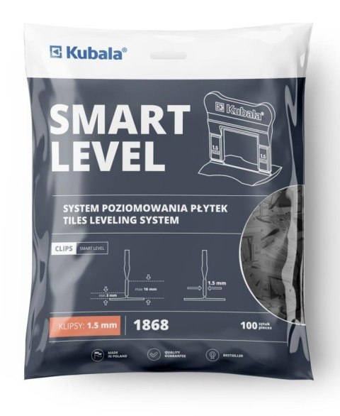 KLIPSY DO SYSTEMU POZIOMOWANIA PŁYTEK 100 SZTUK 1.5MM KLIPSY DO SYSTEMU POZIOMOWANIA PŁYTEK 100 SZTUK 1.5MM