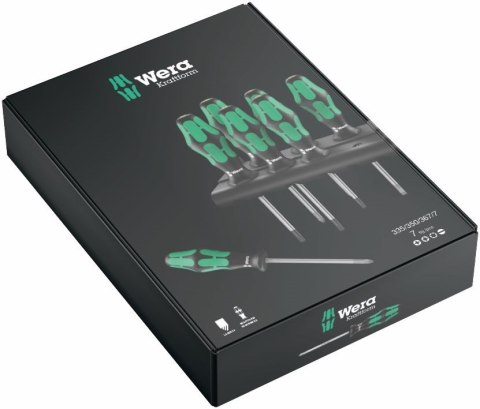 ZESTAW WKRĘTAKÓW KRAFTFORM LASERTIP + WIESZAK, 7 CZĘŚĆ ZESTAW WKRĘTAKÓW KRAFTFORM LASERTIP + WIESZAK, 7 CZĘŚĆ