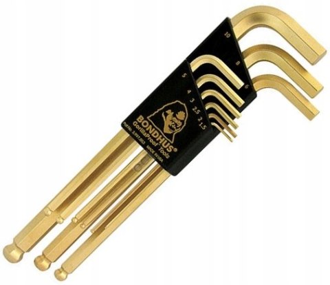 ZESTAW IMBUSÓW DŁUGICH Z KULKĄ 1.5-10MM,POKRYTE ZŁOTEM 9SZT. ZESTAW IMBUSÓW DŁUGICH Z KULKĄ 1.5-10MM,POKRYTE ZŁOTEM 9SZT.