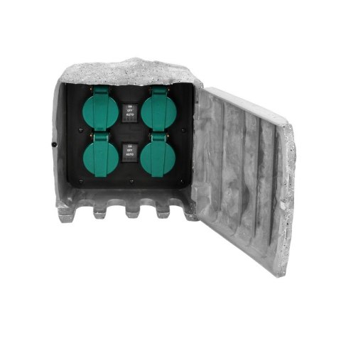 GNIAZDO OGRODOWE KAMIEŃ 4X2P+Z, 3X1,5MM GNIAZDO OGRODOWE KAMIEŃ 4X2P+Z, 3X1,5MM