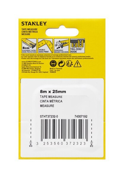 MIARA STANLEY CONTROL LOCK 8M*25MM MIARA STANLEY CONTROL LOCK 8M*25MM
