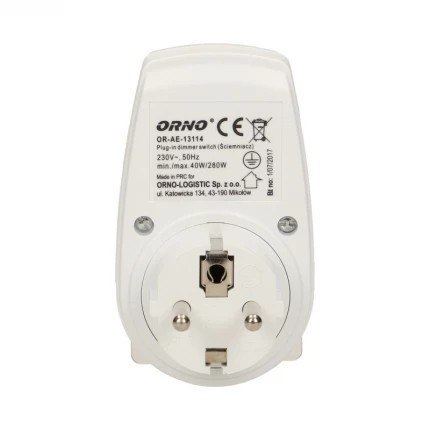 ŚCIEMNIACZ Z GNIAZDEM 2P+Z MAX 280W ŚCIEMNIACZ Z GNIAZDEM 2P+Z MAX 280W