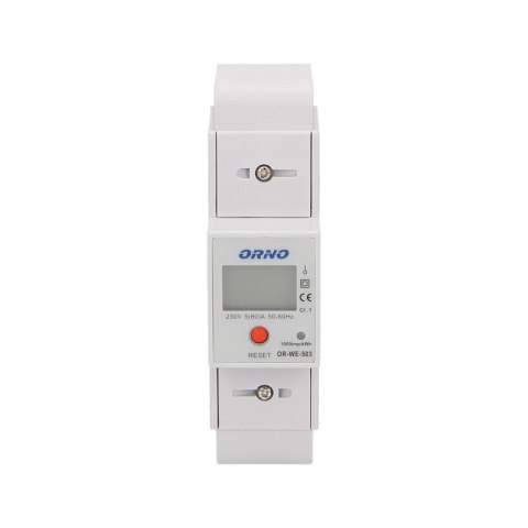 1-FAZOWY WSKAŹNIK ZUŻYCIA ENERGII 80A 1-FAZOWY WSKAŹNIK ZUŻYCIA ENERGII 80A