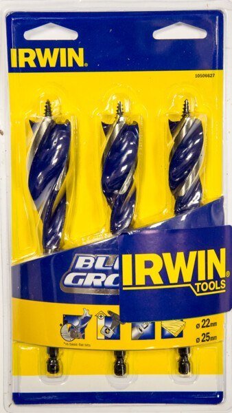 ZESTAW WIERTEŁ DO DREWNA BLUE GROOVE 6X 20,22,25 MM ZESTAW WIERTEŁ DO DREWNA BLUE GROOVE 6X 20,22,25 MM