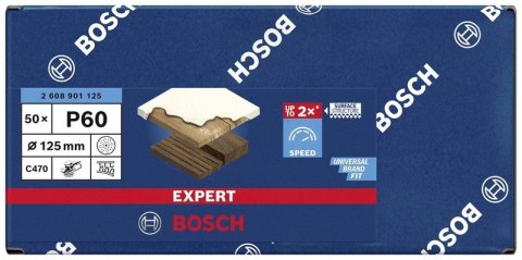 KRĄŻEK PRZYCZEPNY 125MM EXPERT EXC470 G60 PERFOROWANY KRĄŻEK PRZYCZEPNY 125MM EXPERT EXC470 G60 PERFOROWANY