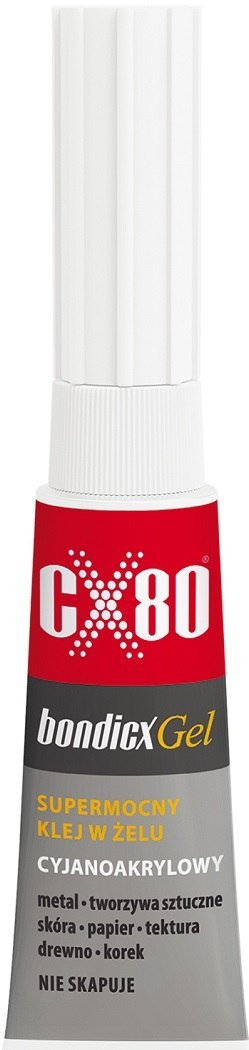 KLEJ CYJANOAKRYLOWY BONDICX GEL 3G KLEJ CYJANOAKRYLOWY BONDICX GEL 3G