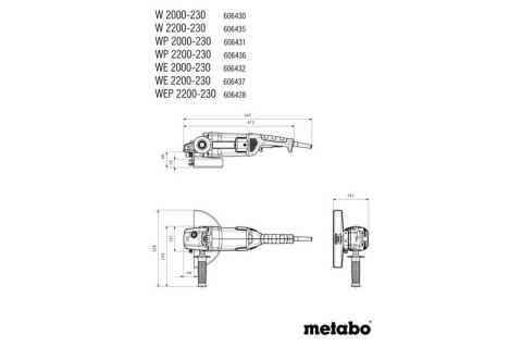 SZLIFIERKA KĄTOWA 230MM WE 2000-230 SZLIFIERKA KĄTOWA 230MM WE 2000-230
