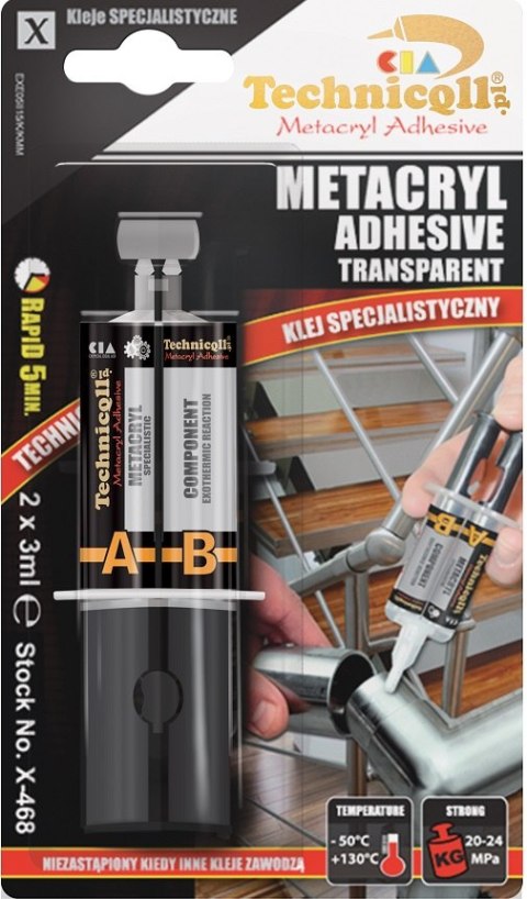 KLEJ METAKRYLOWY 2*3ML KLEJ METAKRYLOWY 2*3ML