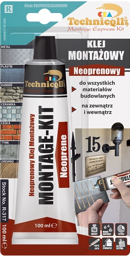 KLEJ MONTAŻOWY NEOPRENOWY 100ML KLEJ MONTAŻOWY NEOPRENOWY 100ML
