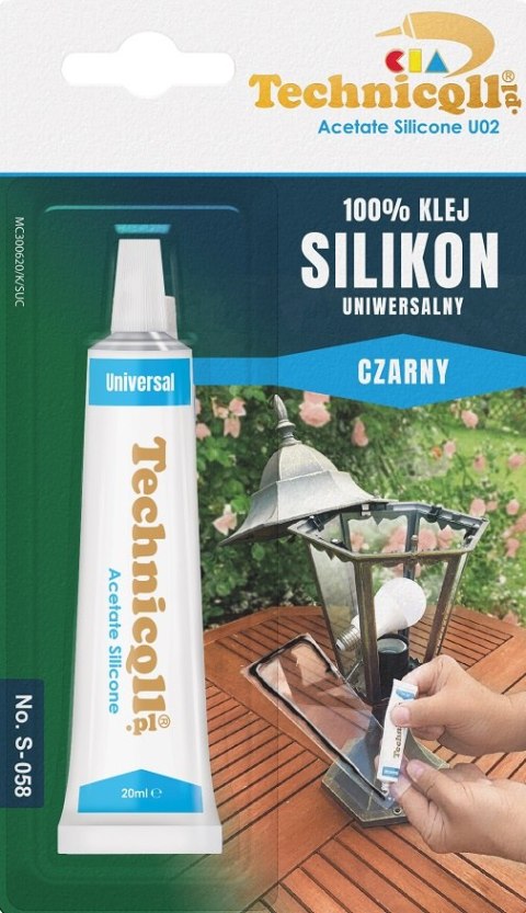 KLEJ SILIKON UNIWERSALNY CZARNY 20ML KLEJ SILIKON UNIWERSALNY CZARNY 20ML