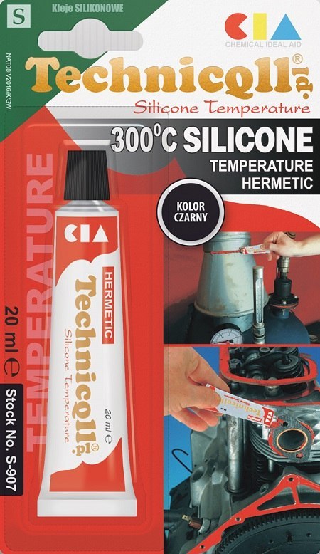SILIKON WYSOKOTEMPERATUROWY CZARNY 20ML SILIKON WYSOKOTEMPERATUROWY CZARNY 20ML