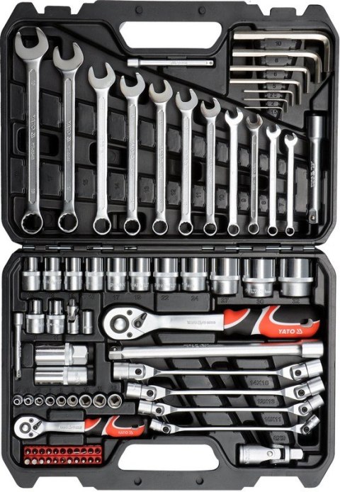 ZESTAW NARZĘDZIOWY 1/2'' 1/4'' 77 CZĘŚCI L ZESTAW NARZĘDZIOWY 1/2'' 1/4'' 77 CZĘŚCI L